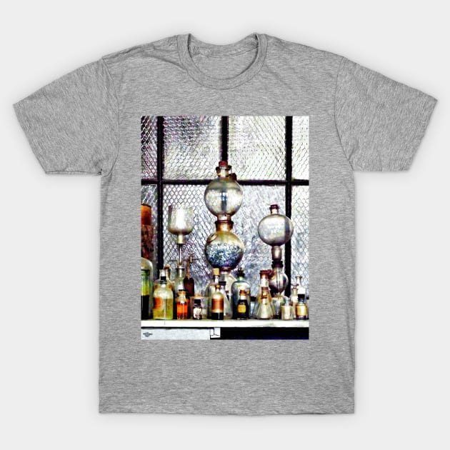 Chemists - Laboratory Glassware T-Shirt by SusanSavad